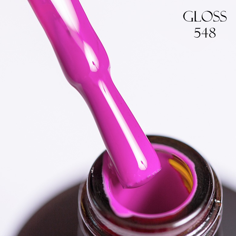 Gel polish GLOSS 548 (pink Bubblegum), 11 ml